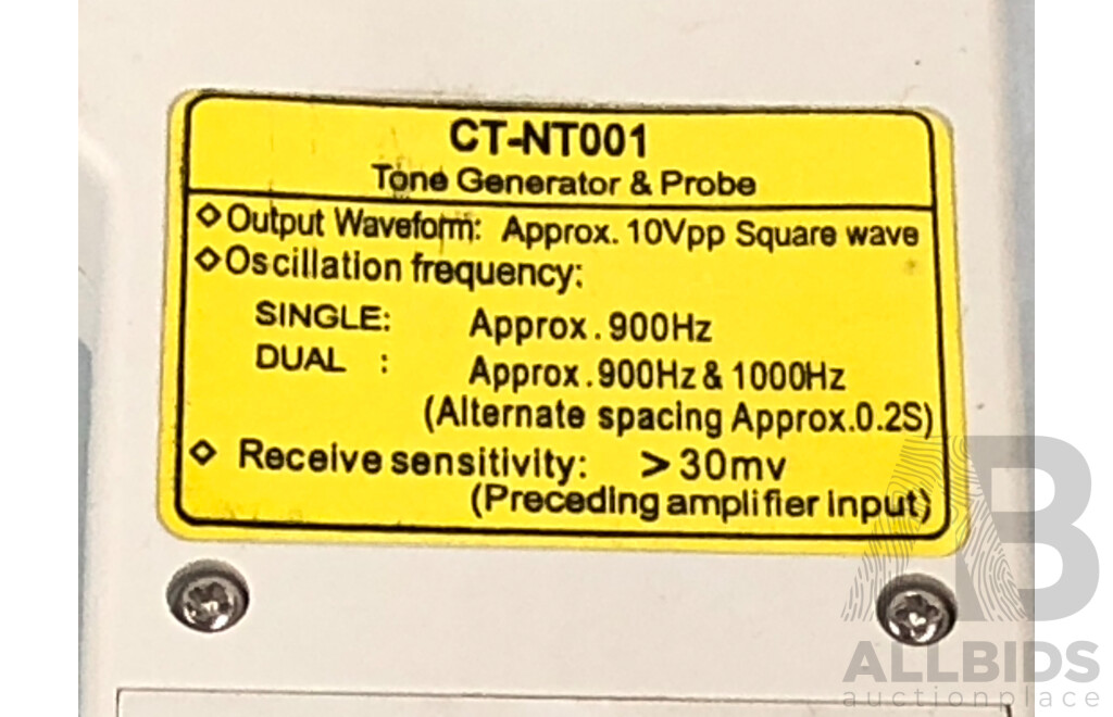Cable Tracer and Tone Generator
