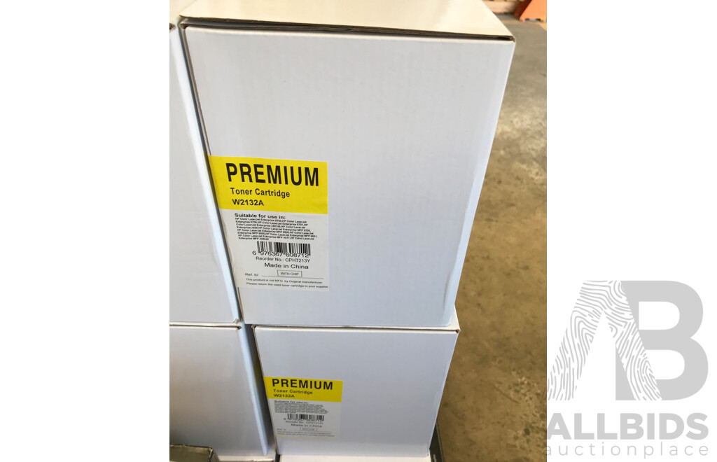 Pallet Lot of Assorted Printer Toners and Cartridges From HP, Canon, and Lexmark