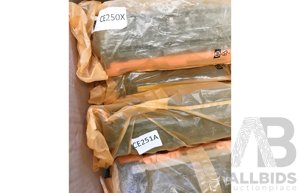 Pallet Lot of Assorted Printer Toners and Cartridges From HP, Canon, and Lexmark