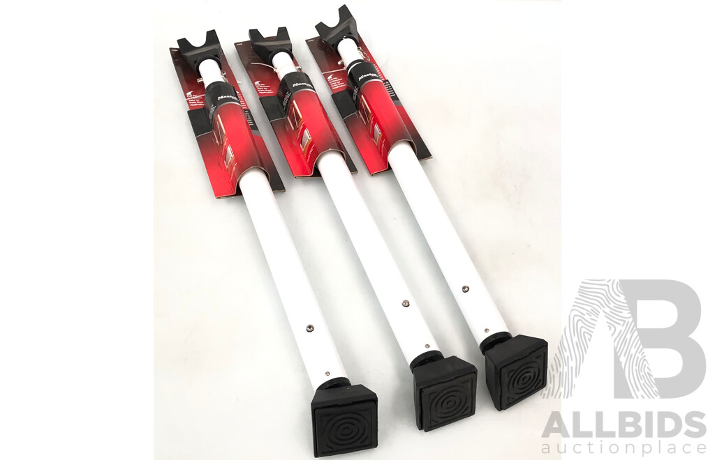Master Lock Dual Function Door Security Bar - Lot of Three - New