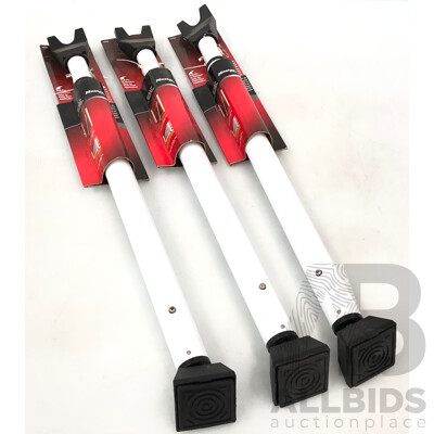Master Lock Dual Function Door Security Bar - Lot of Three - New