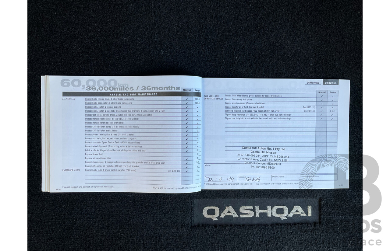 4/2016 Nissan Qashqai TI (4x2) J11 4d Wagon White 2.0L