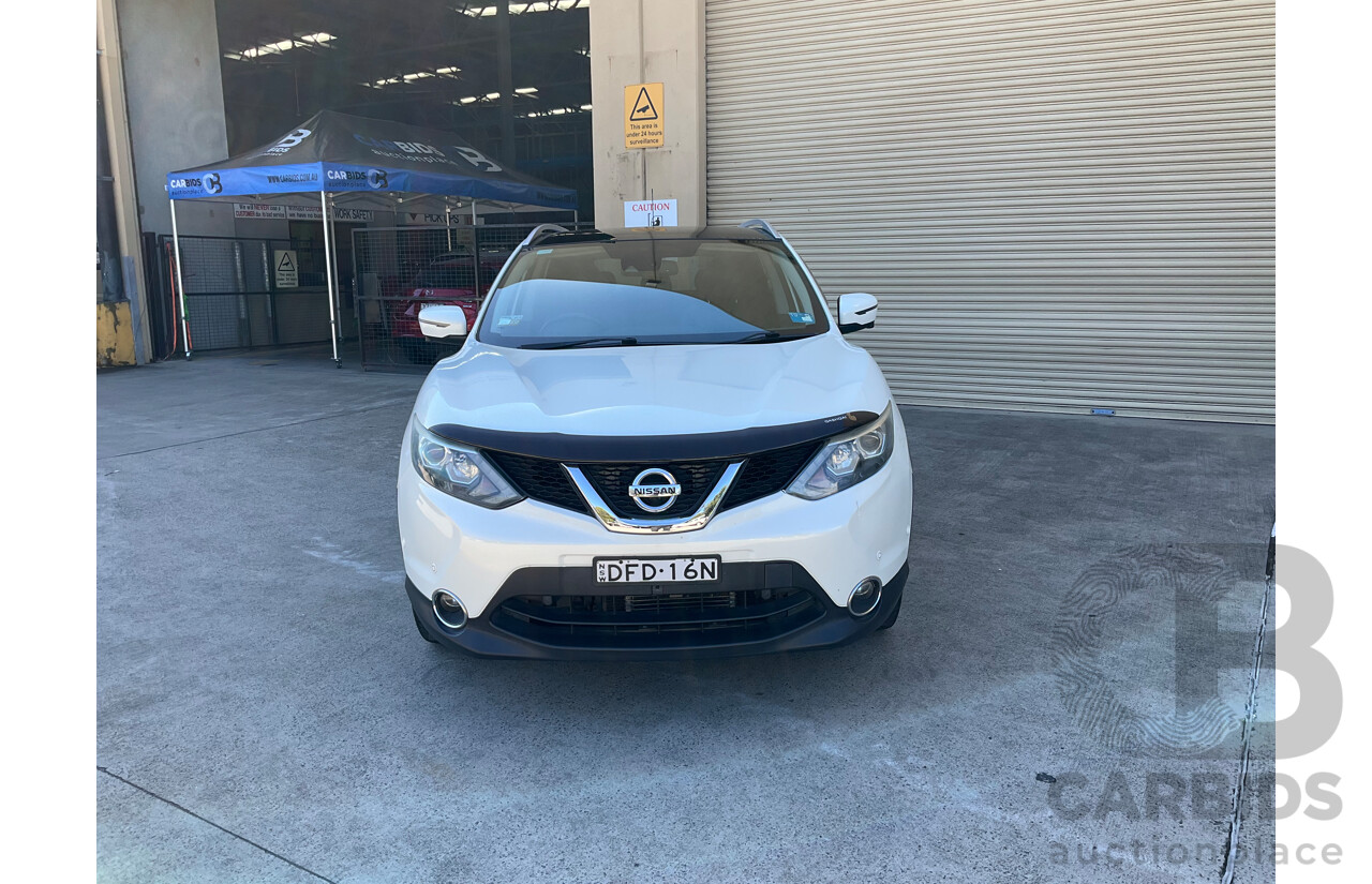 4/2016 Nissan Qashqai TI (4x2) J11 4d Wagon White 2.0L
