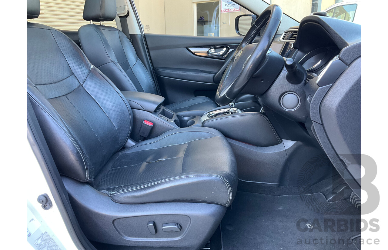 4/2016 Nissan Qashqai TI (4x2) J11 4d Wagon White 2.0L