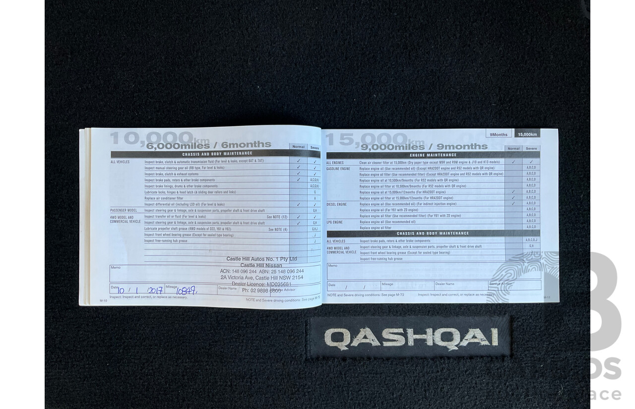 4/2016 Nissan Qashqai TI (4x2) J11 4d Wagon White 2.0L