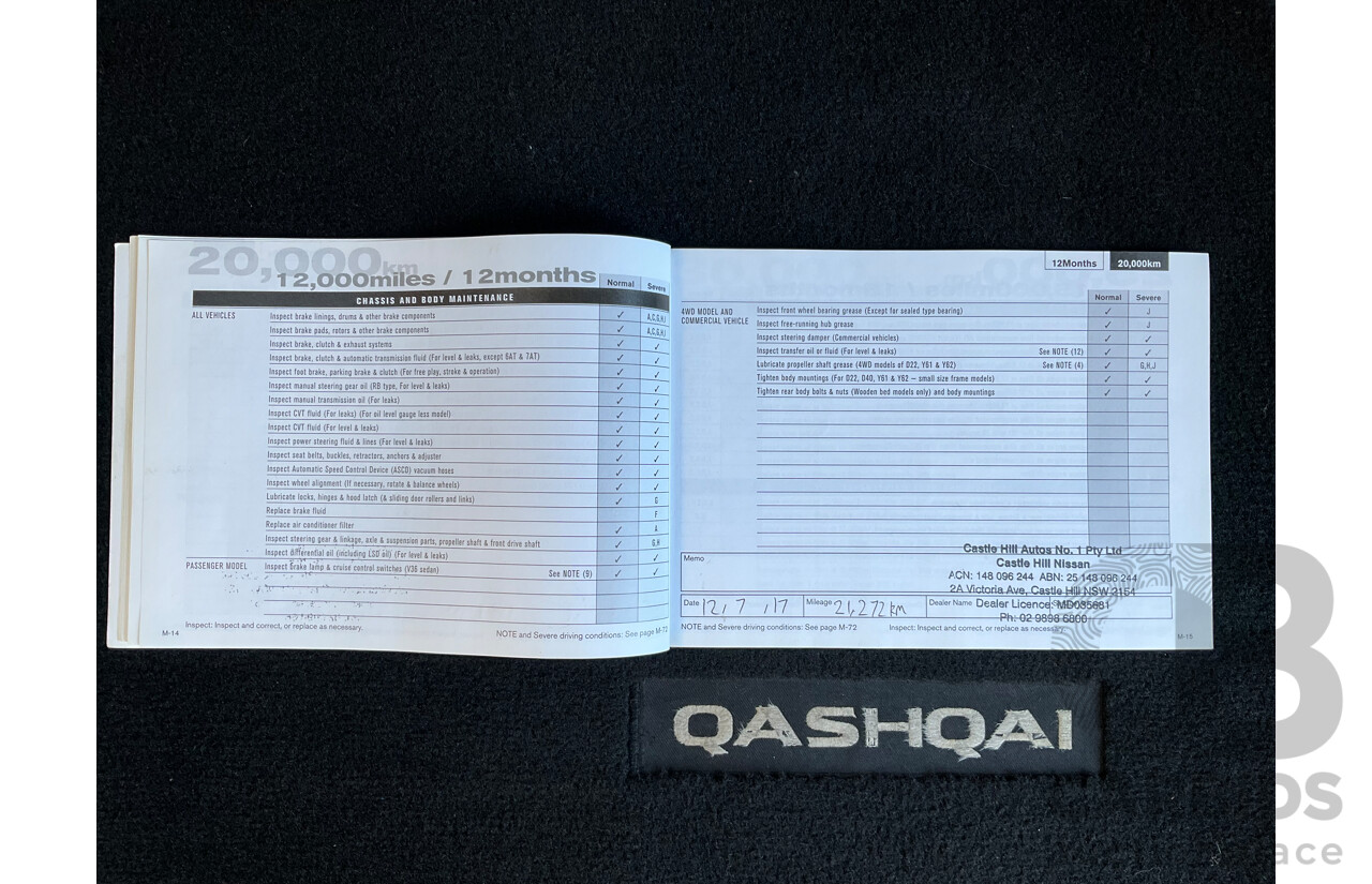 4/2016 Nissan Qashqai TI (4x2) J11 4d Wagon White 2.0L