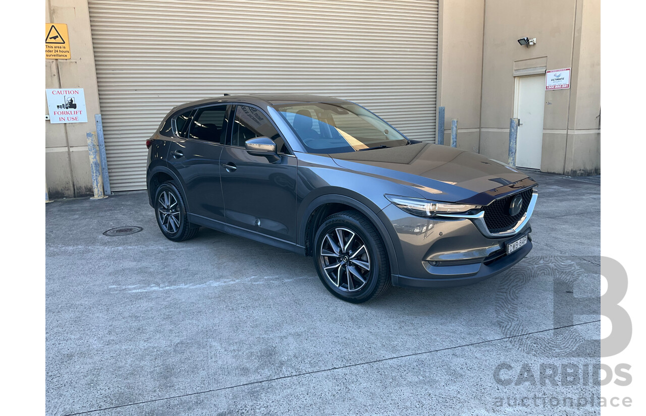 12/2017 Mazda CX-5 Akera (AWD) MY17.5 (KF Series II) 4d Wagon Grey Turbo Diesel 2.2L