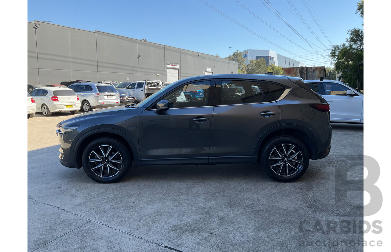 12/2017 Mazda CX-5 Akera (AWD) MY17.5 (KF Series II) 4d Wagon Grey Turbo Diesel 2.2L