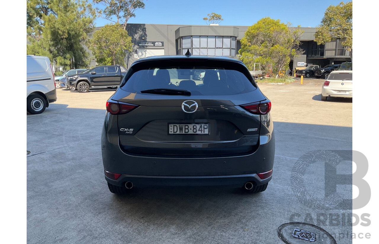 12/2017 Mazda CX-5 Akera (AWD) MY17.5 (KF Series II) 4d Wagon Grey Turbo Diesel 2.2L
