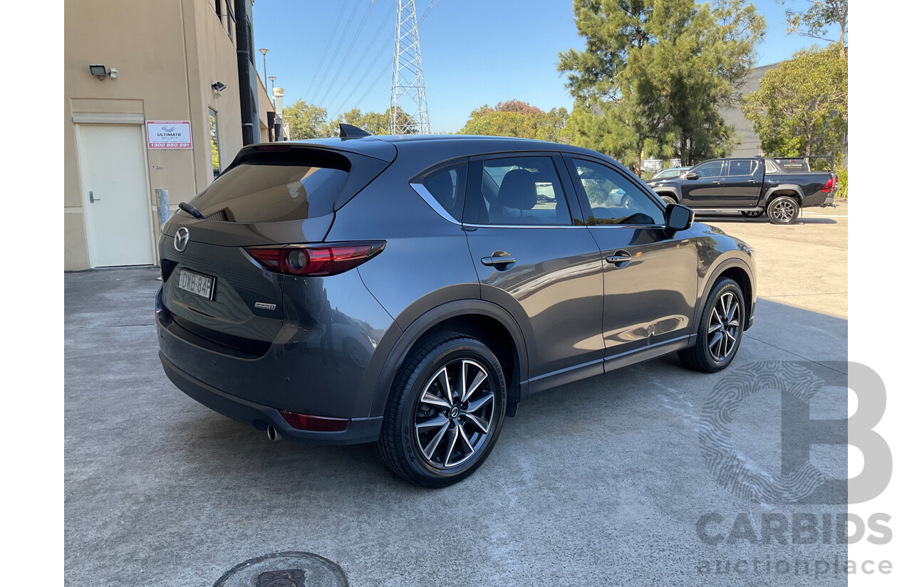 12/2017 Mazda CX-5 Akera (AWD) MY17.5 (KF Series II) 4d Wagon Grey Turbo Diesel 2.2L