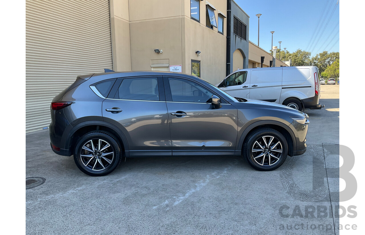 12/2017 Mazda CX-5 Akera (AWD) MY17.5 (KF Series II) 4d Wagon Grey Turbo Diesel 2.2L