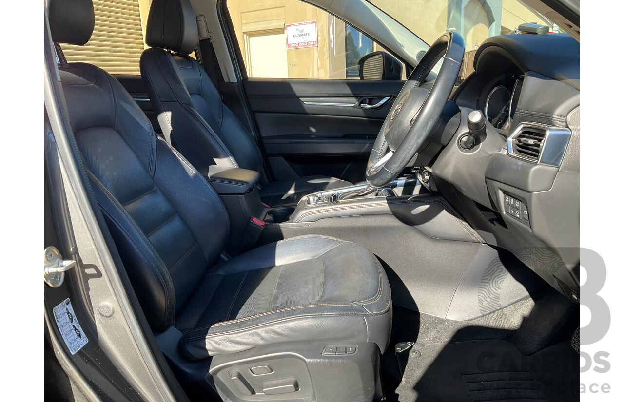 12/2017 Mazda CX-5 Akera (AWD) MY17.5 (KF Series II) 4d Wagon Grey Turbo Diesel 2.2L