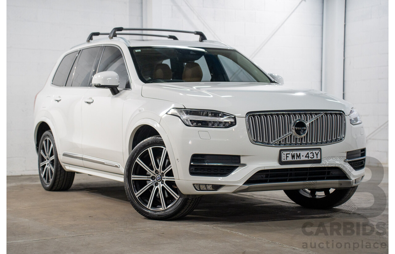 01/2016 Volvo XC90 D5 2.0 Inscription (AWD) 256 MY16 4d Wagon Ice White Turbo Diesel 2.0L