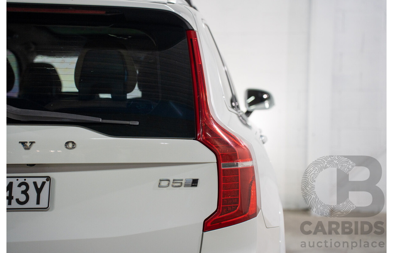01/2016 Volvo XC90 D5 2.0 Inscription (AWD) 256 MY16 4d Wagon Ice White Turbo Diesel 2.0L