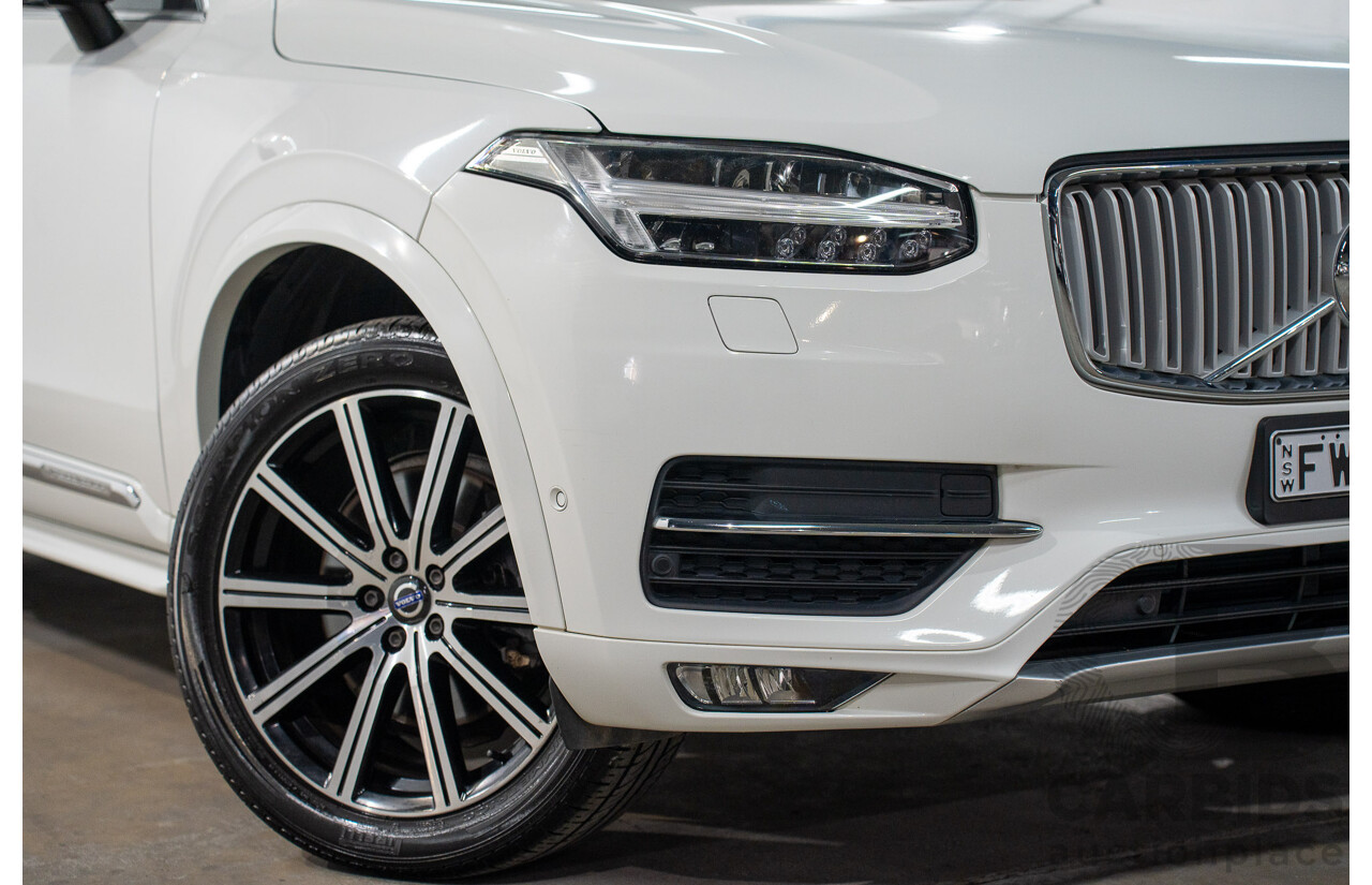 01/2016 Volvo XC90 D5 2.0 Inscription (AWD) 256 MY16 4d Wagon Ice White Turbo Diesel 2.0L