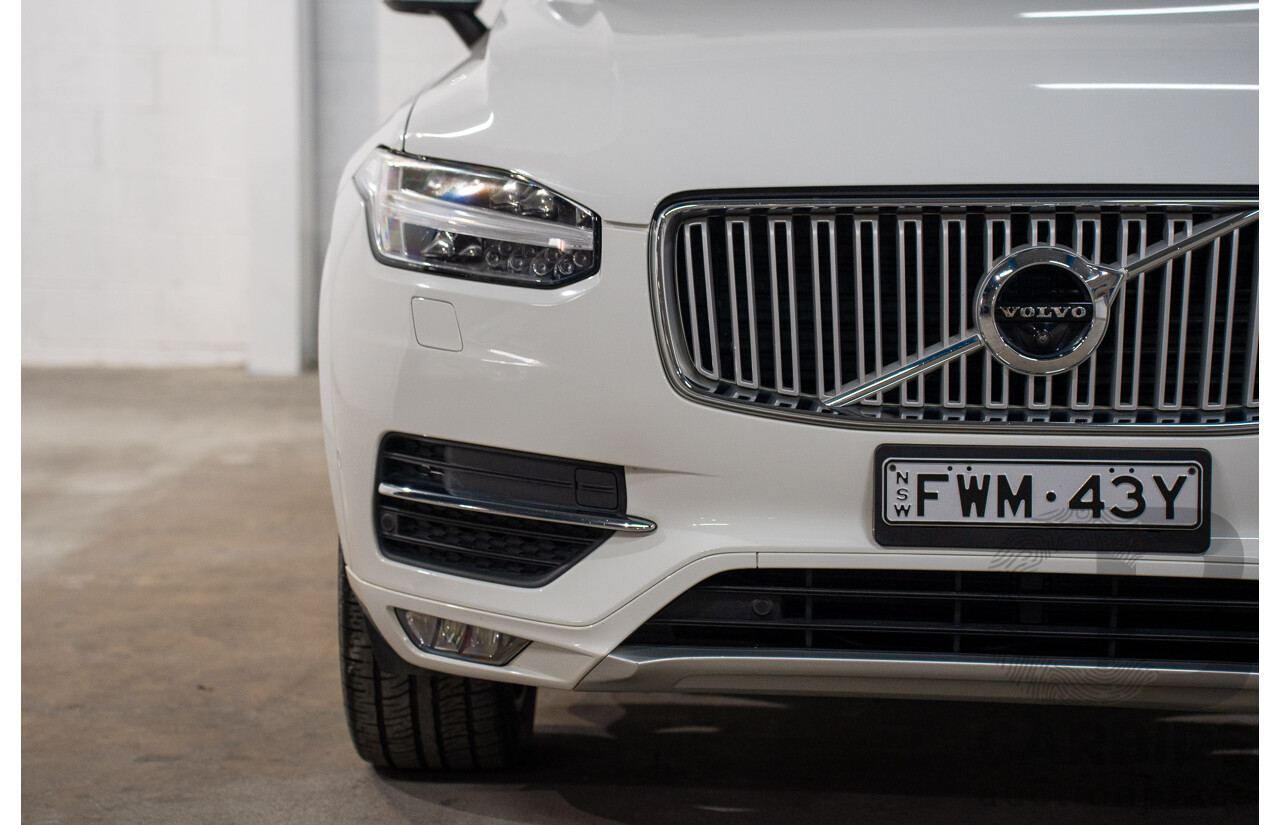 01/2016 Volvo XC90 D5 2.0 Inscription (AWD) 256 MY16 4d Wagon Ice White Turbo Diesel 2.0L
