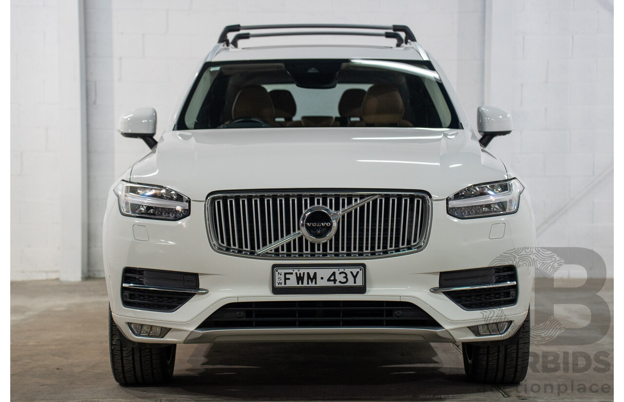 01/2016 Volvo XC90 D5 2.0 Inscription (AWD) 256 MY16 4d Wagon Ice White Turbo Diesel 2.0L