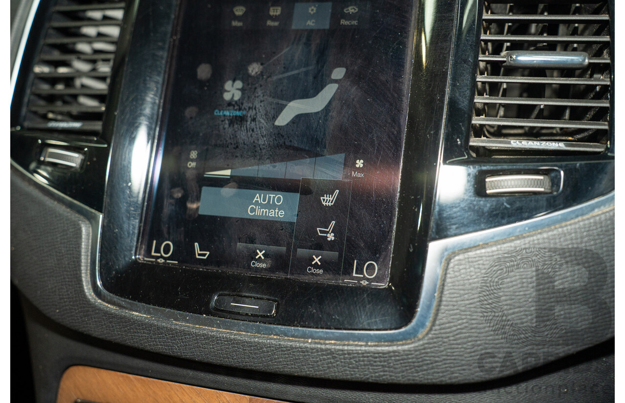 01/2016 Volvo XC90 D5 2.0 Inscription (AWD) 256 MY16 4d Wagon Ice White Turbo Diesel 2.0L