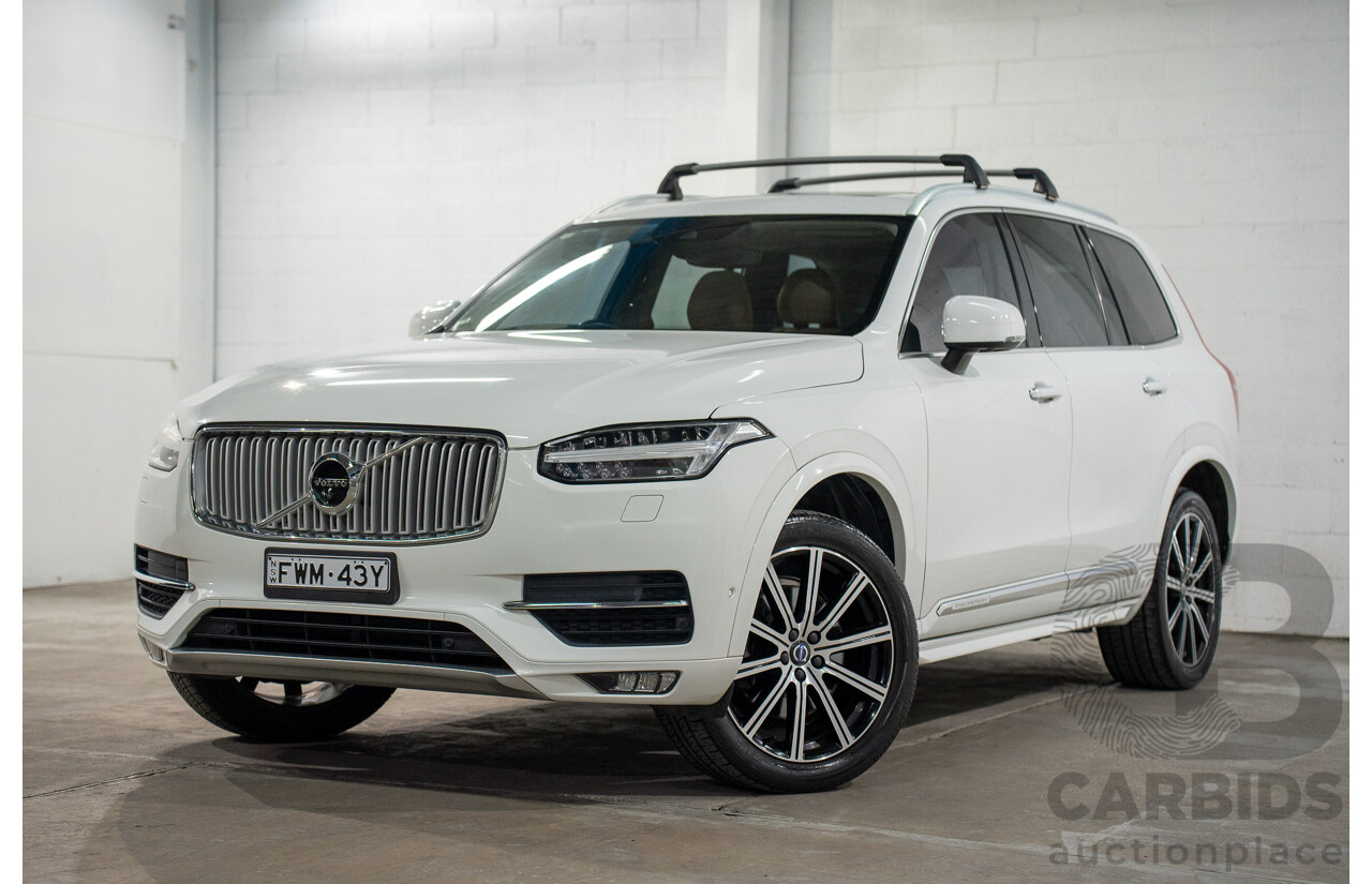 01/2016 Volvo XC90 D5 2.0 Inscription (AWD) 256 MY16 4d Wagon Ice White Turbo Diesel 2.0L