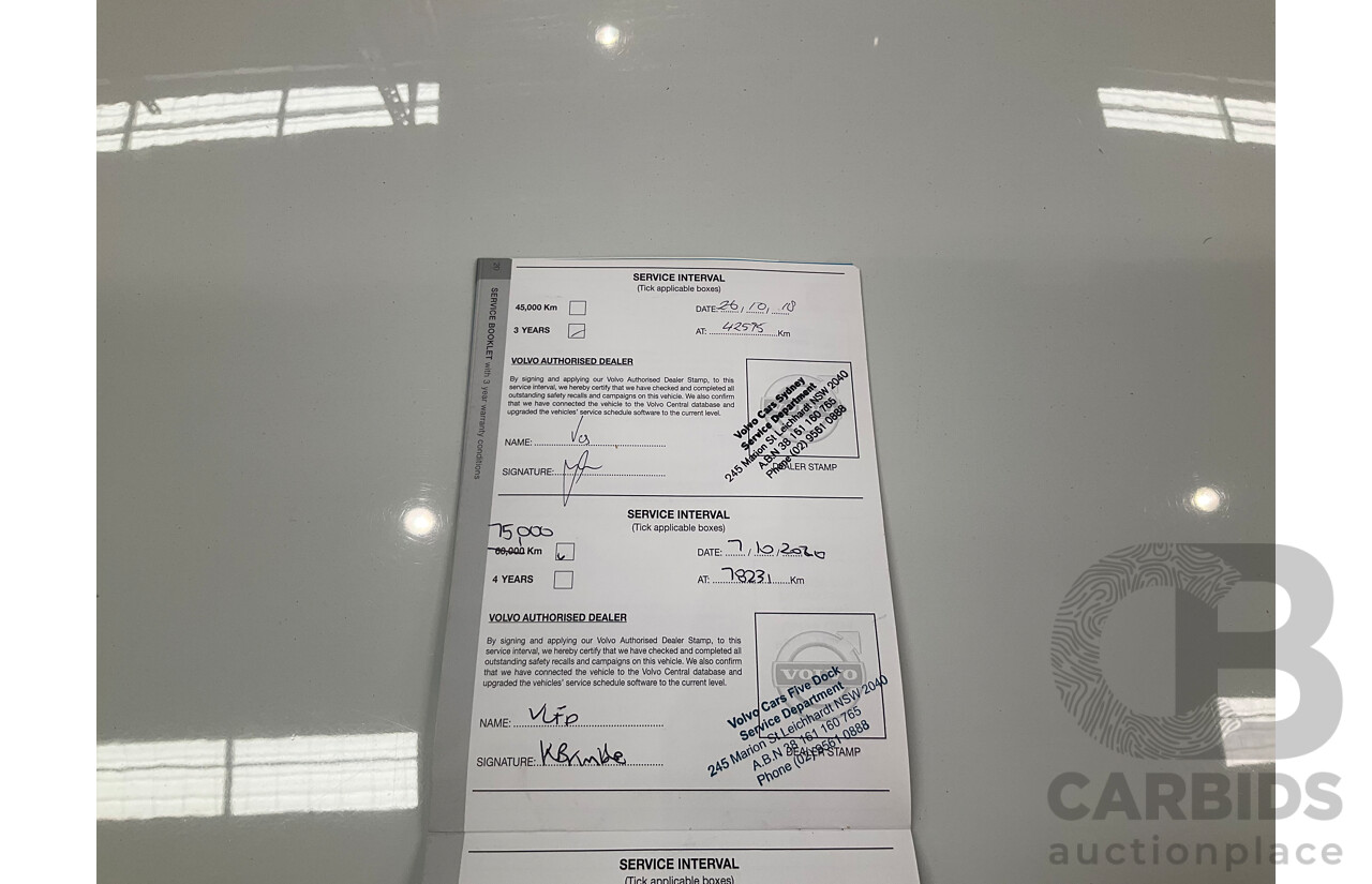 01/2016 Volvo XC90 D5 2.0 Inscription (AWD) 256 MY16 4d Wagon Ice White Turbo Diesel 2.0L