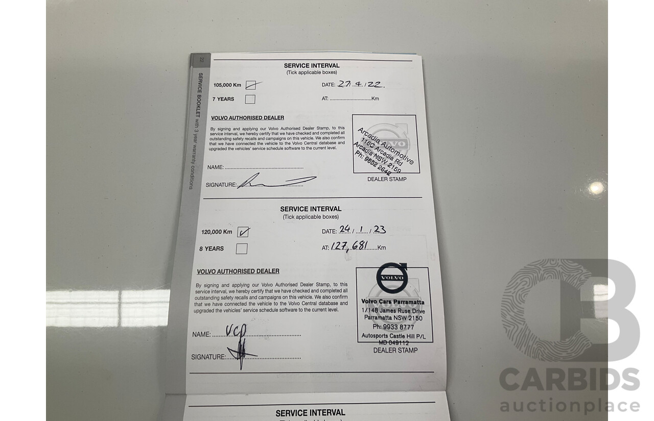 01/2016 Volvo XC90 D5 2.0 Inscription (AWD) 256 MY16 4d Wagon Ice White Turbo Diesel 2.0L