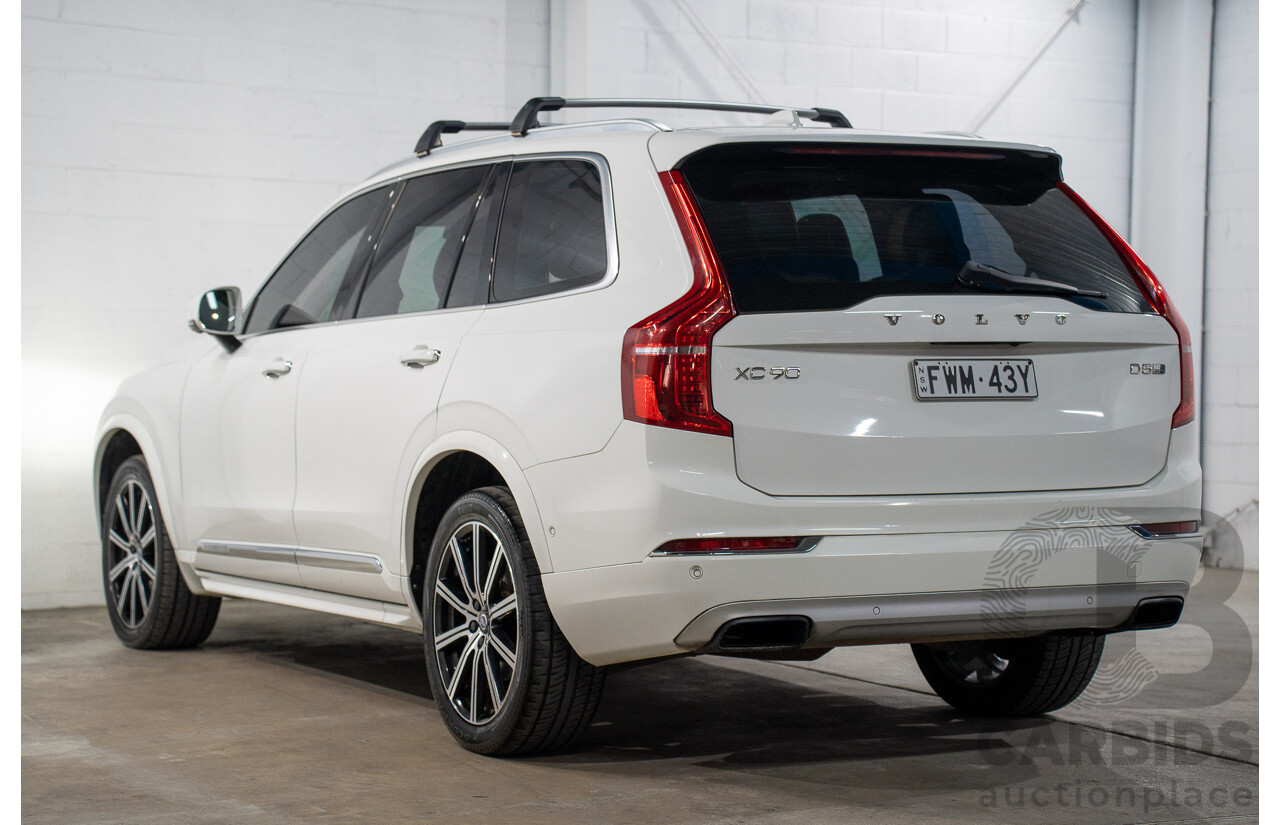 01/2016 Volvo XC90 D5 2.0 Inscription (AWD) 256 MY16 4d Wagon Ice White Turbo Diesel 2.0L