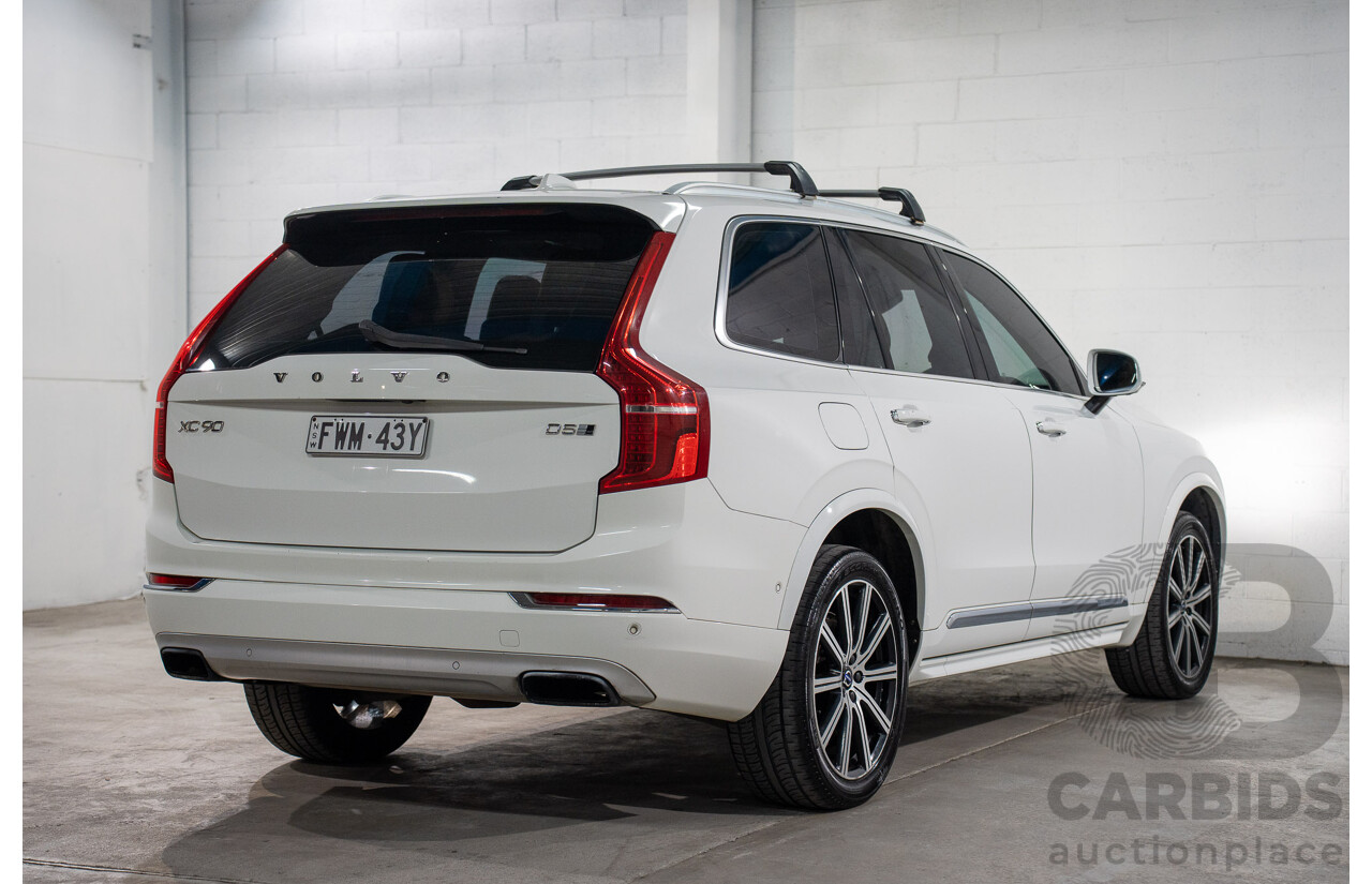 01/2016 Volvo XC90 D5 2.0 Inscription (AWD) 256 MY16 4d Wagon Ice White Turbo Diesel 2.0L