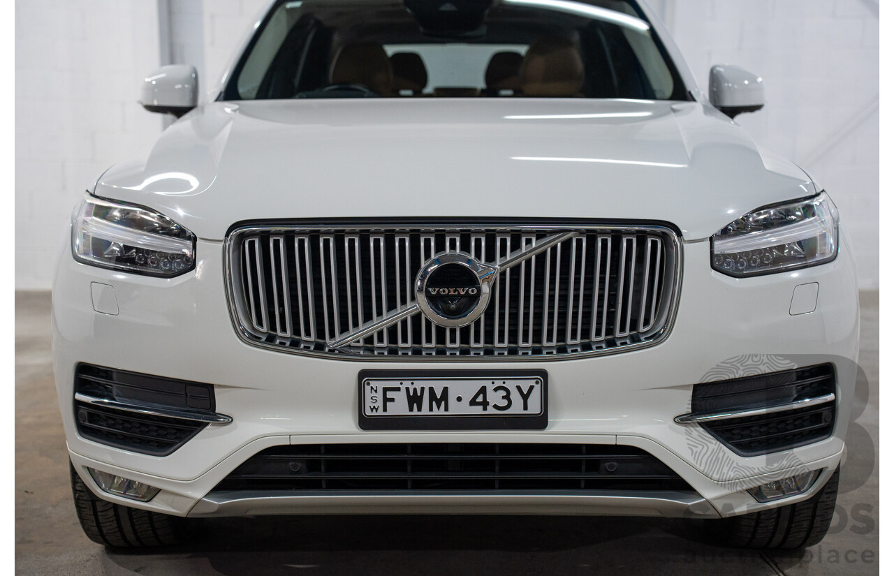 01/2016 Volvo XC90 D5 2.0 Inscription (AWD) 256 MY16 4d Wagon Ice White Turbo Diesel 2.0L