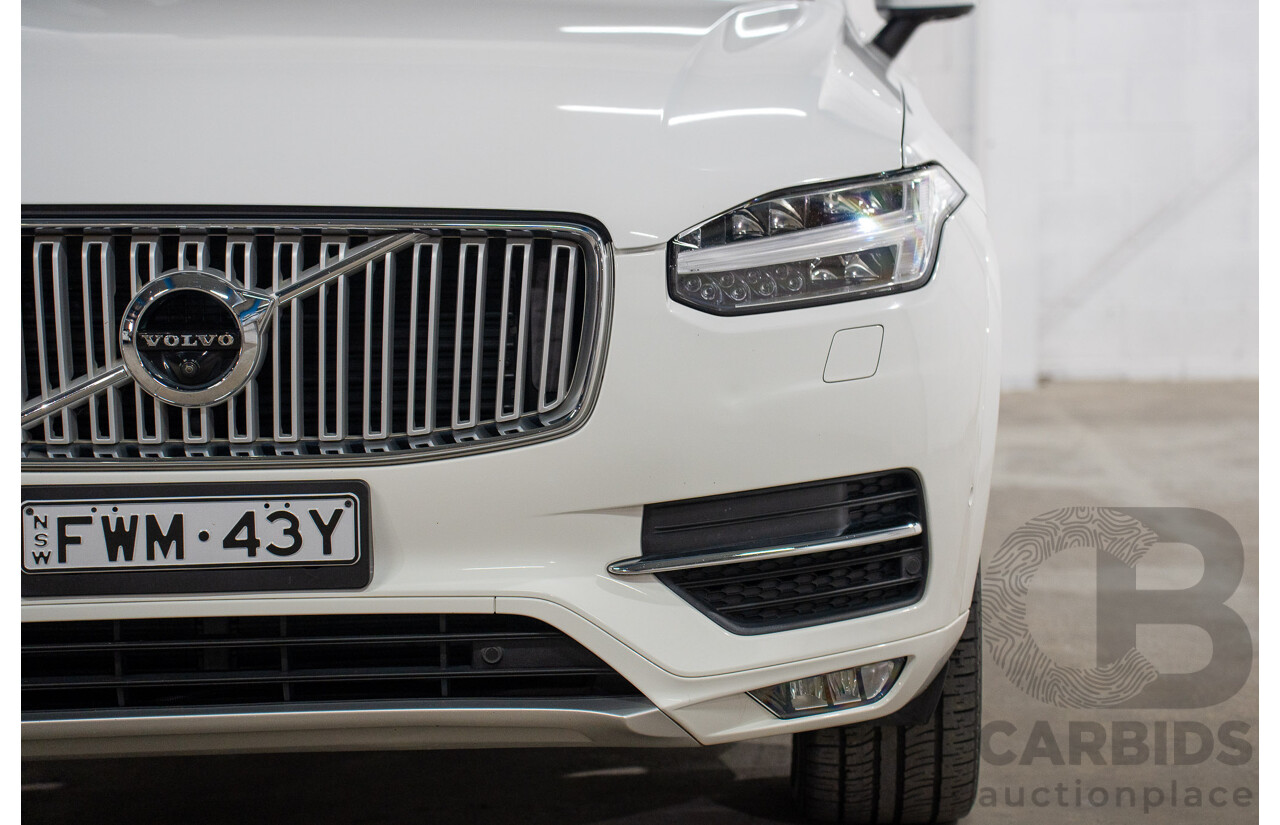 01/2016 Volvo XC90 D5 2.0 Inscription (AWD) 256 MY16 4d Wagon Ice White Turbo Diesel 2.0L