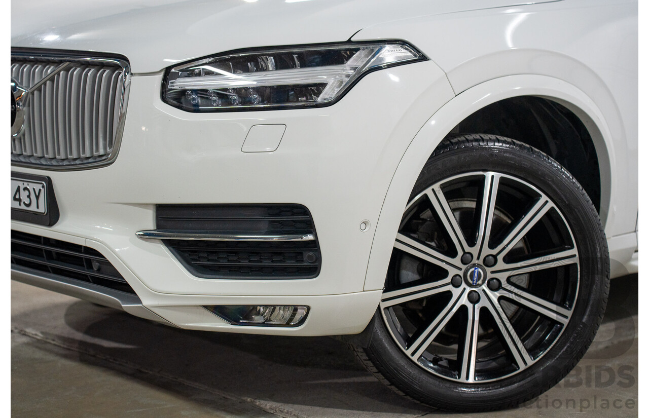 01/2016 Volvo XC90 D5 2.0 Inscription (AWD) 256 MY16 4d Wagon Ice White Turbo Diesel 2.0L
