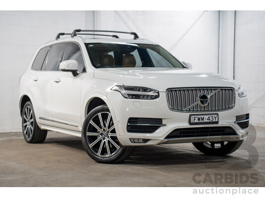 01/2016 Volvo XC90 D5 2.0 Inscription (AWD) 256 MY16 4d Wagon Ice White Turbo Diesel 2.0L