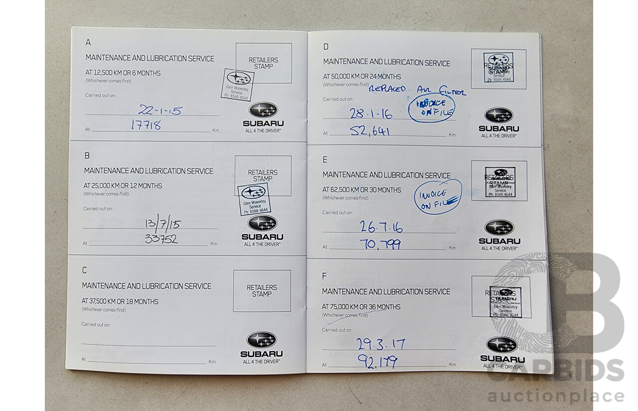 3/2014 Subaru Forester 2.0 XT Premium MY13 4d Wagon Silver 2.0L