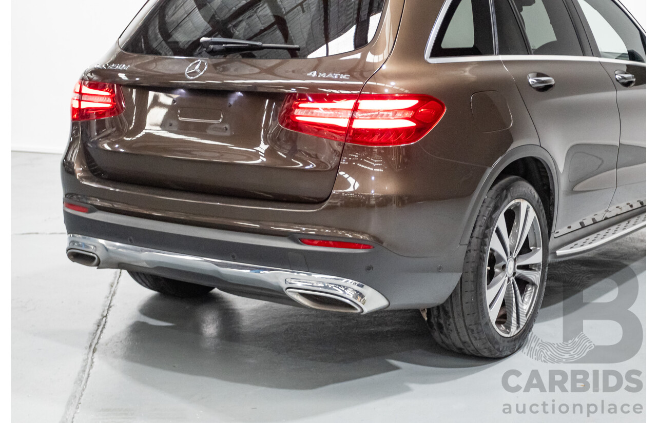 12/2015 Mercedes-Benz GLC 250d (AWD) 253 4D Wagon Dakota Brown Metallic Twin Turbo Diesel 2.1L