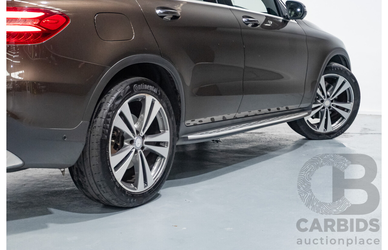 12/2015 Mercedes-Benz GLC 250d (AWD) 253 4D Wagon Dakota Brown Metallic Twin Turbo Diesel 2.1L