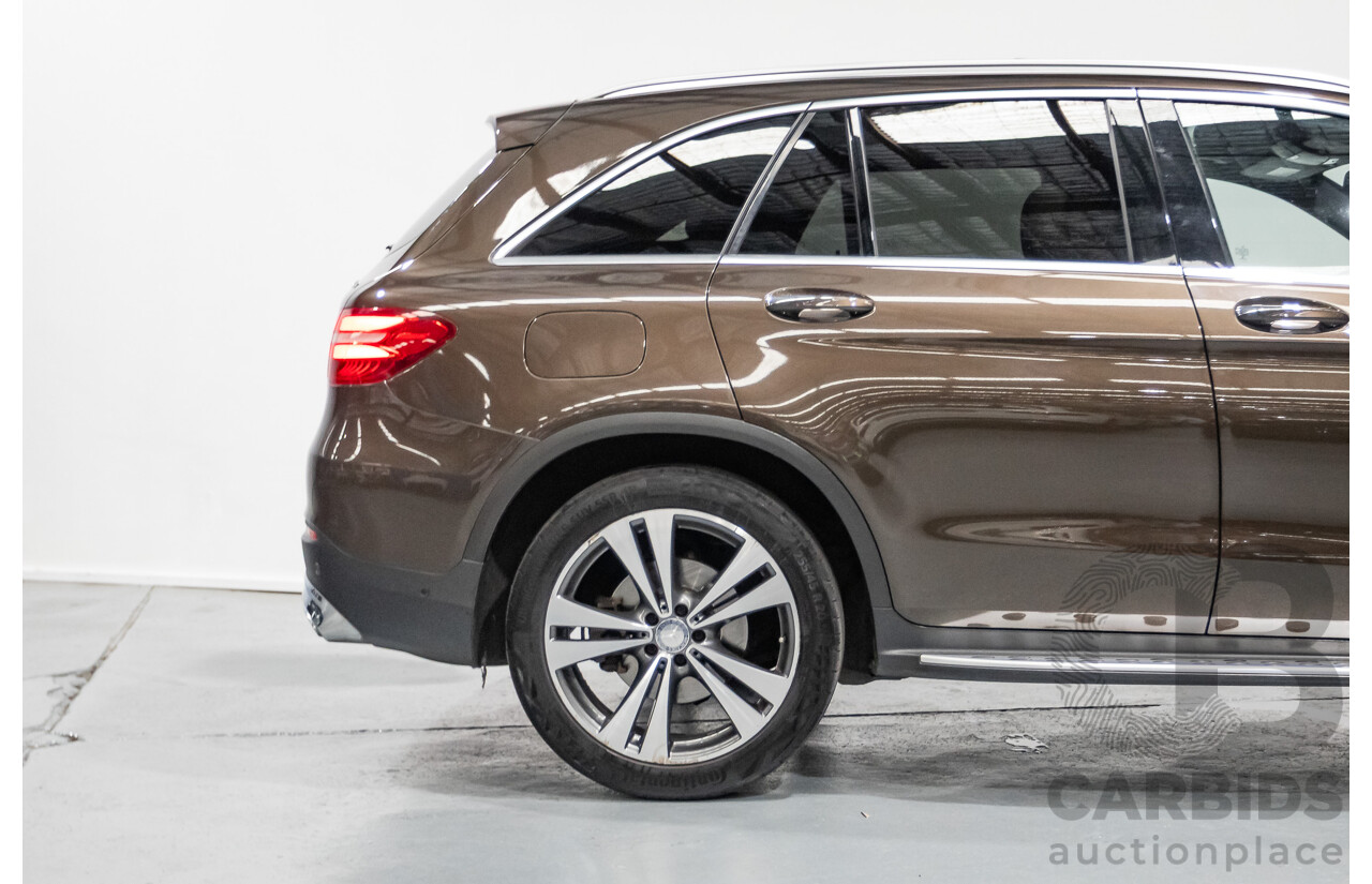 12/2015 Mercedes-Benz GLC 250d (AWD) 253 4D Wagon Dakota Brown Metallic Twin Turbo Diesel 2.1L