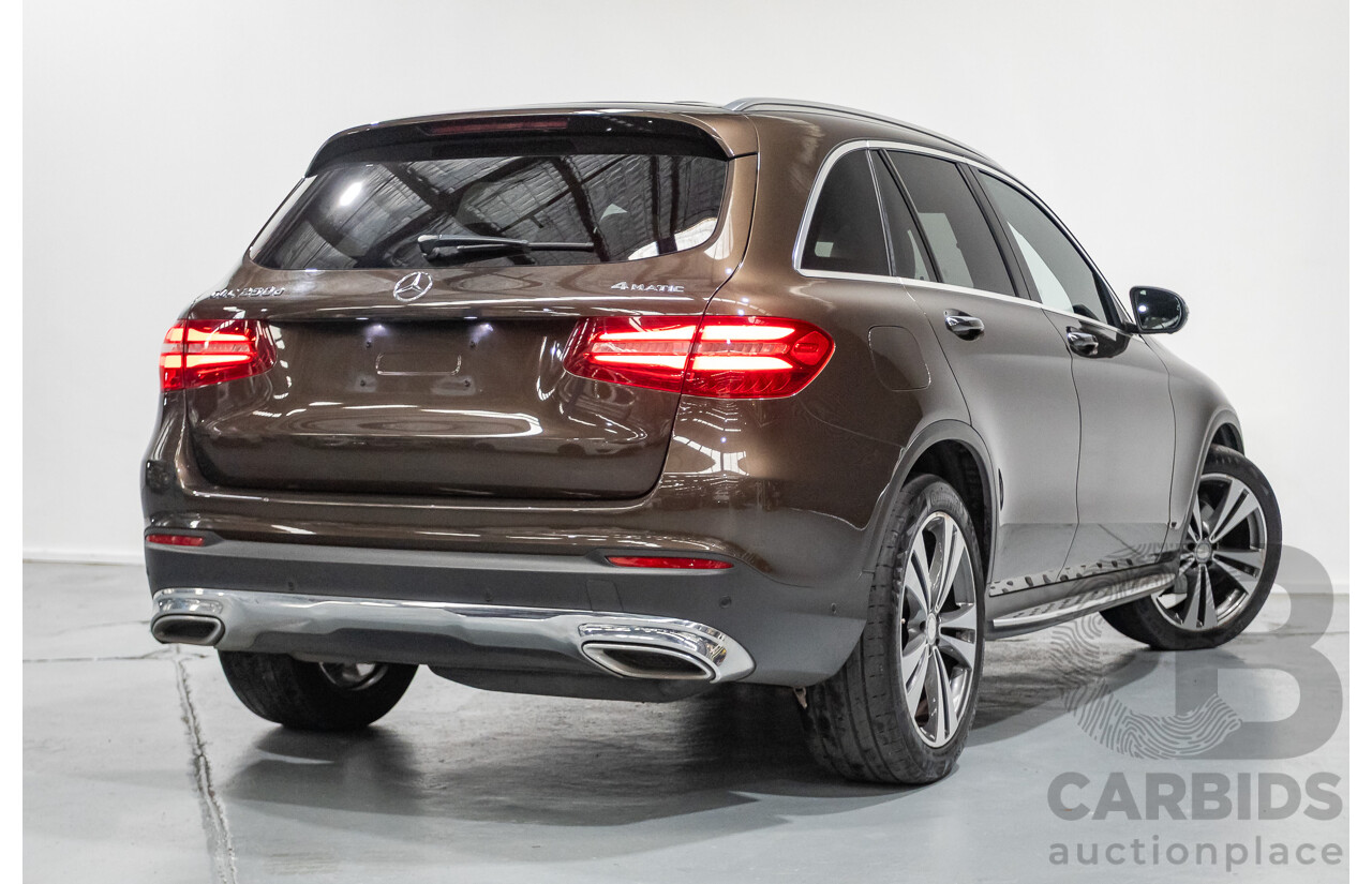 12/2015 Mercedes-Benz GLC 250d (AWD) 253 4D Wagon Dakota Brown Metallic Twin Turbo Diesel 2.1L