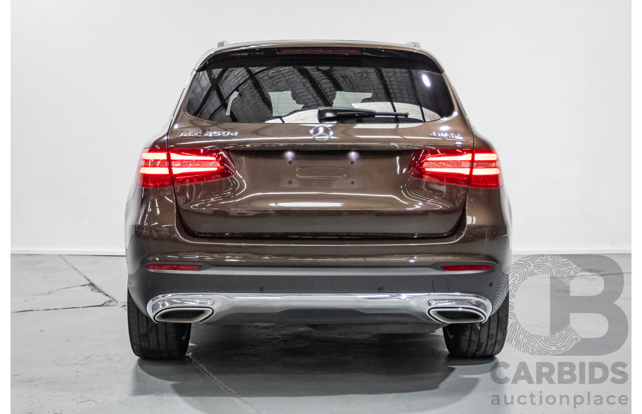 12/2015 Mercedes-Benz GLC 250d (AWD) 253 4D Wagon Dakota Brown Metallic Twin Turbo Diesel 2.1L