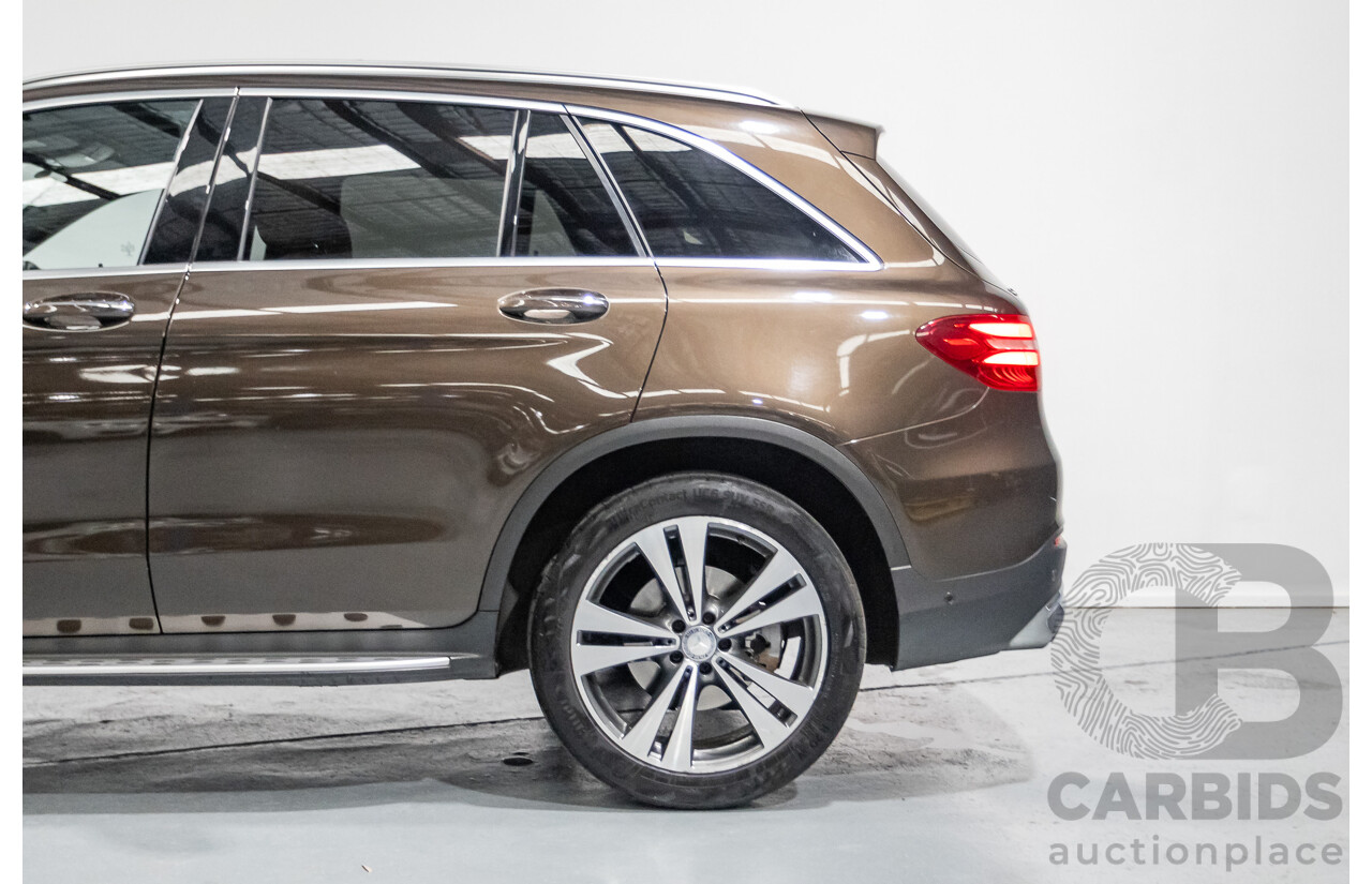 12/2015 Mercedes-Benz GLC 250d (AWD) 253 4D Wagon Dakota Brown Metallic Twin Turbo Diesel 2.1L