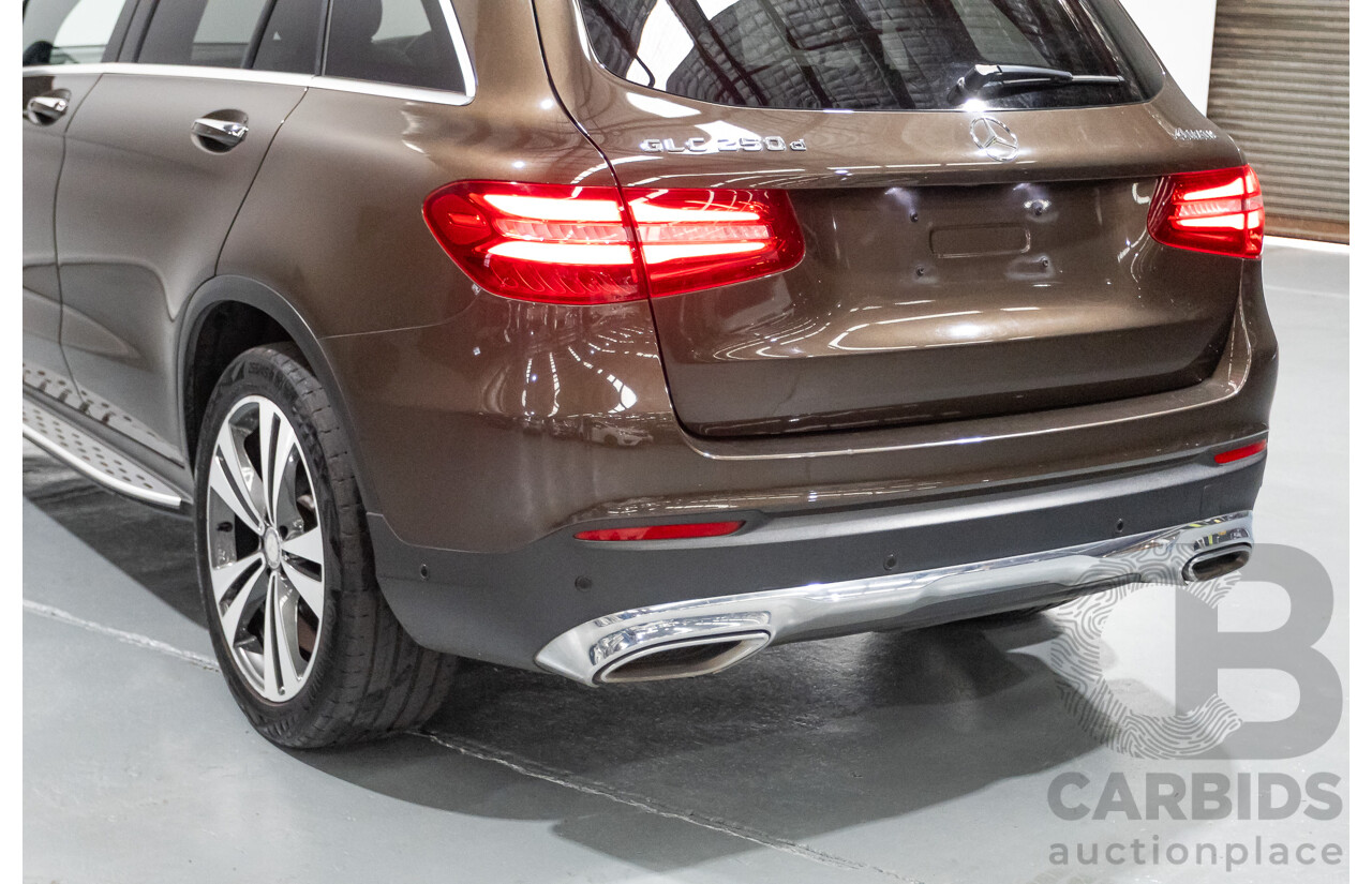 12/2015 Mercedes-Benz GLC 250d (AWD) 253 4D Wagon Dakota Brown Metallic Twin Turbo Diesel 2.1L