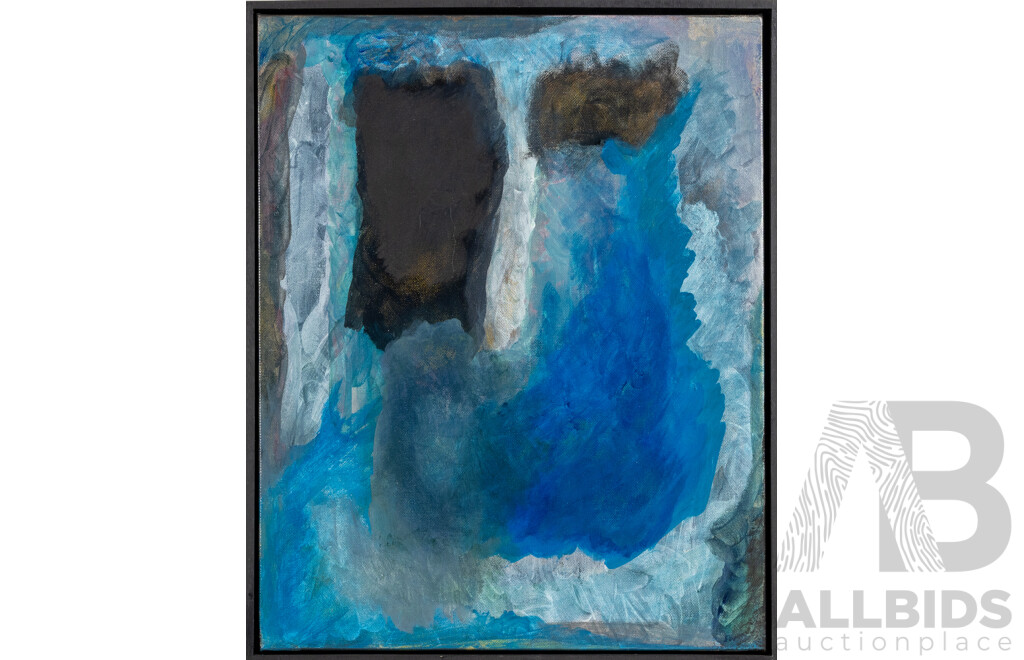 S. Scott (20th Century), Scope I and 2 (2024), Pair of Wonderful Abstract Oil on Canvases, 52 x 42 cm (frames) (2)