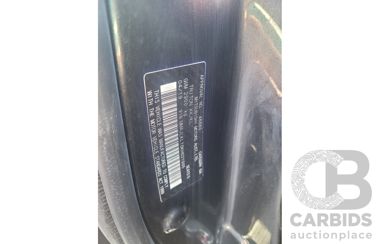 4/2019 Mitsubishi Triton GLS Premium (4x4) MR MY19 Double Cab Graphite Grey Metallic Turbo Diesel 2.4L