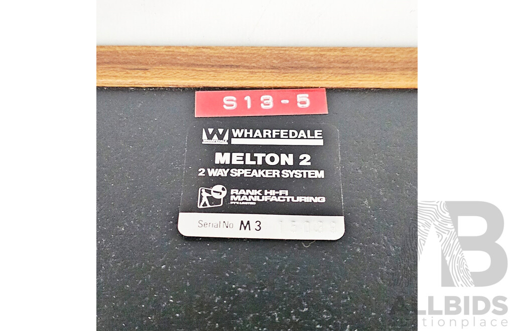 Wharfdale Melton 2 Two Way Speaker System