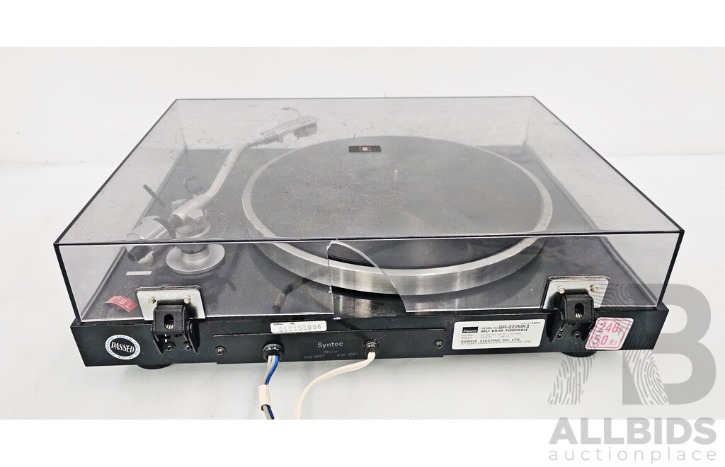Sansui (SR-222MKII) Belt Drive Turntable