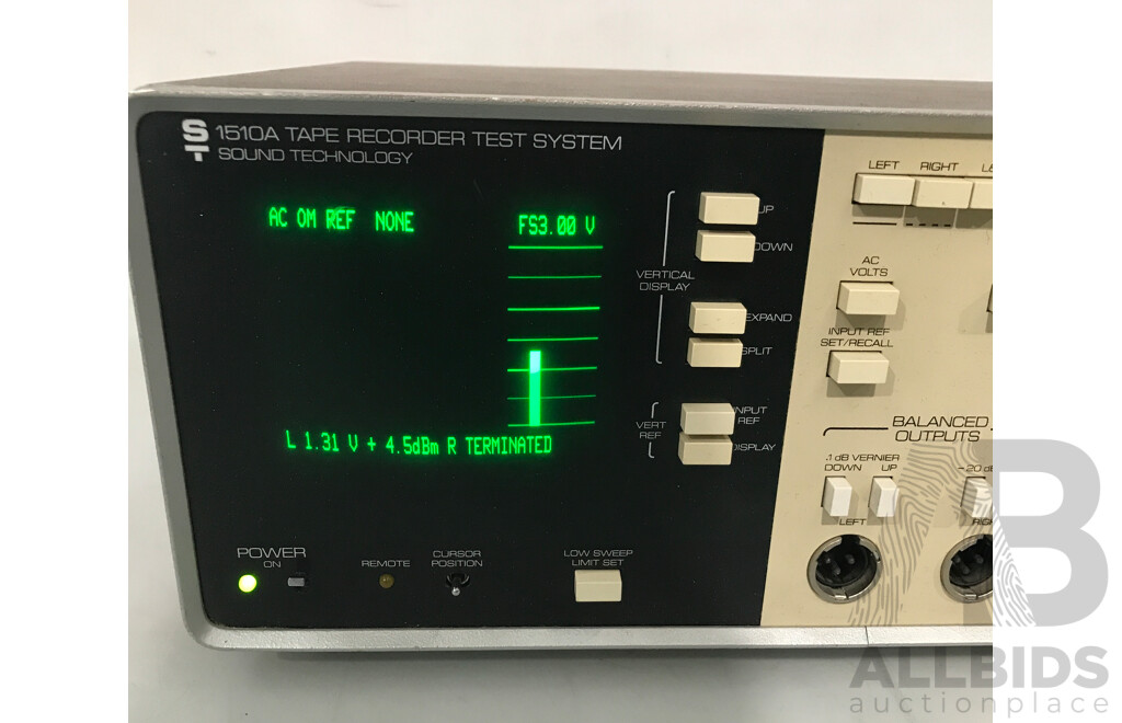 Sound Technology (1510A) Tape Recorder Test System
