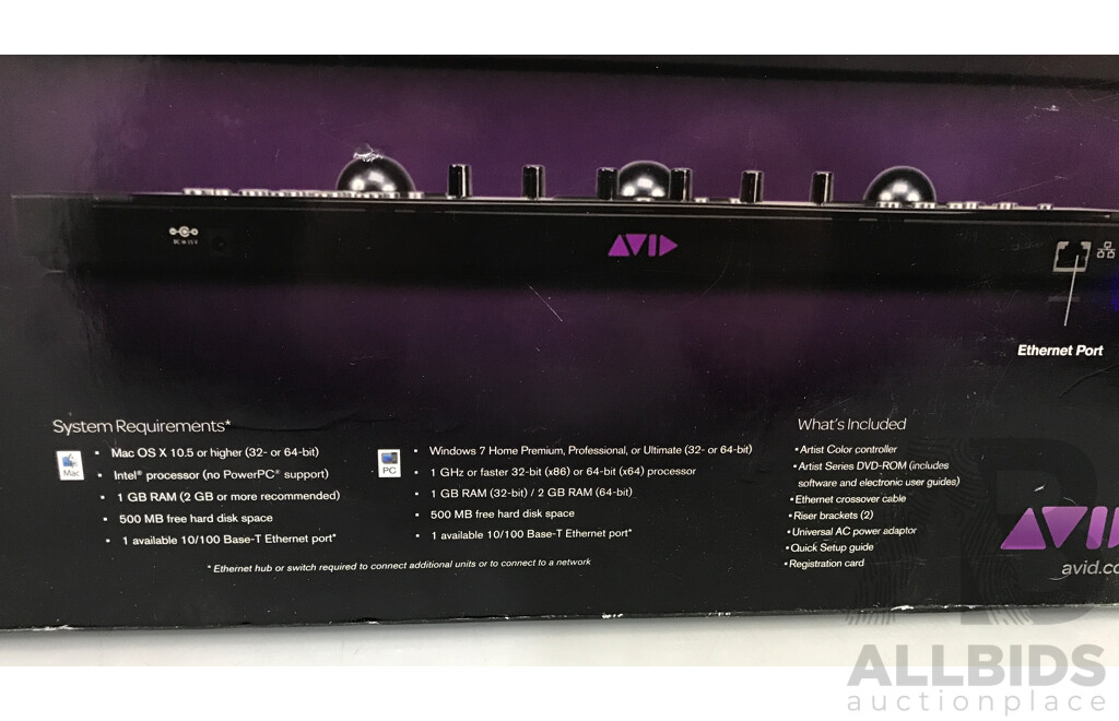 Avid Artist Colour Control Panel