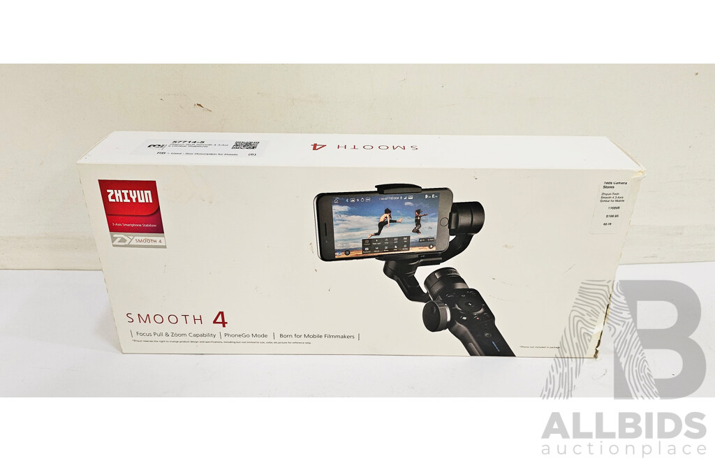 Zhiyun-Tech Smooth 4 3-Axis Gimbal Stablilizer