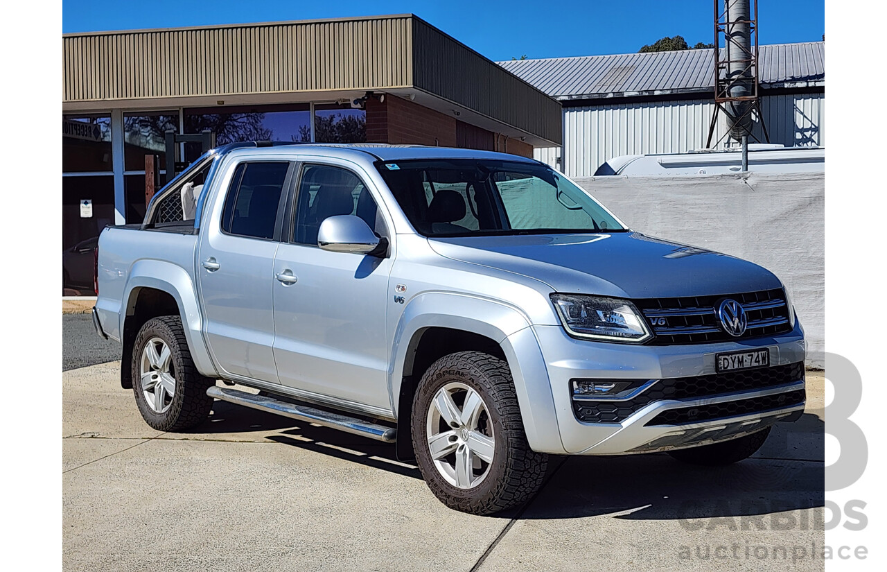 9/2018 Volkswagen Amarok TDI 550 DARK Label 2H MY18 Dual Cab Utility Silver 3.0L