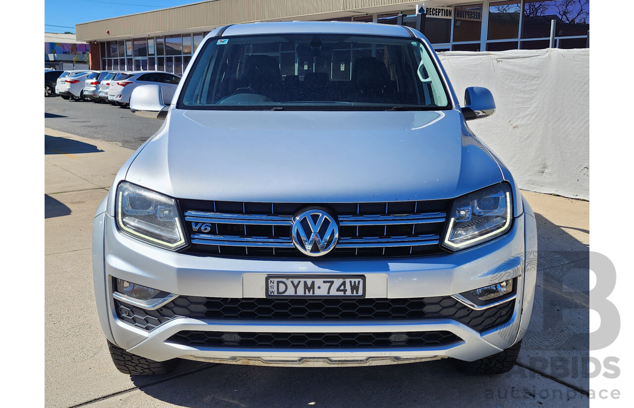 9/2018 Volkswagen Amarok TDI 550 DARK Label 2H MY18 Dual Cab Utility Silver 3.0L