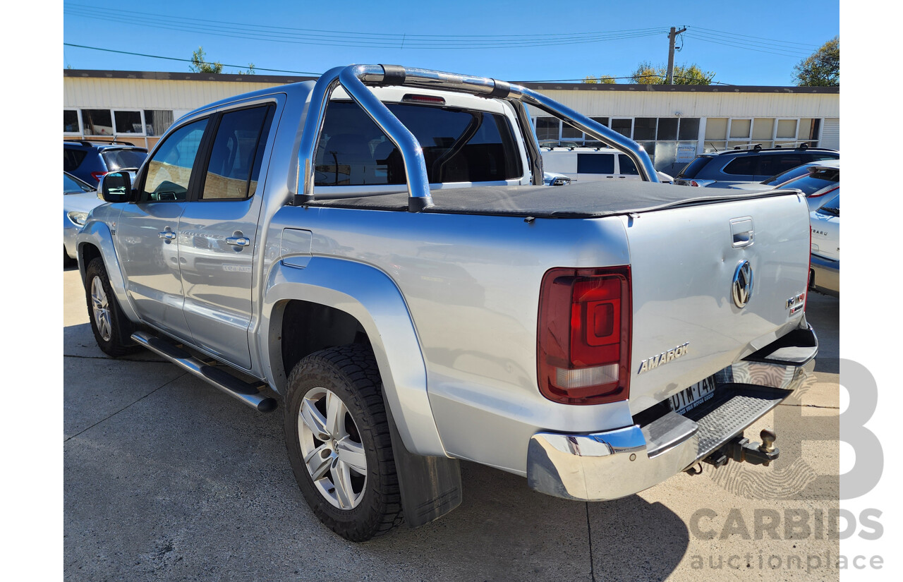 9/2018 Volkswagen Amarok TDI 550 DARK Label 2H MY18 Dual Cab Utility Silver 3.0L