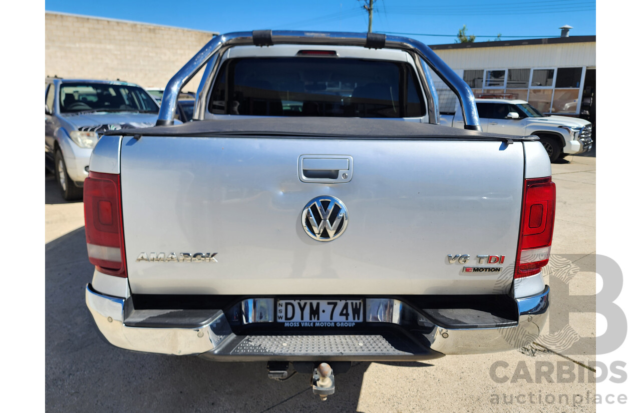9/2018 Volkswagen Amarok TDI 550 DARK Label 2H MY18 Dual Cab Utility Silver 3.0L
